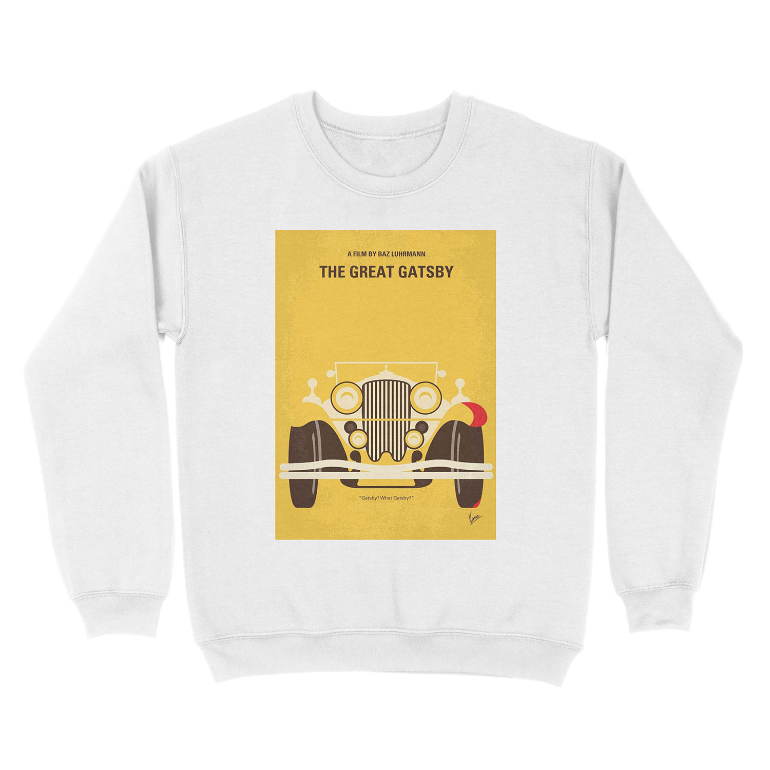 No206- The Great Gatsby minimal movie poster Unisex Crewneck Sweatshirt - Image 2