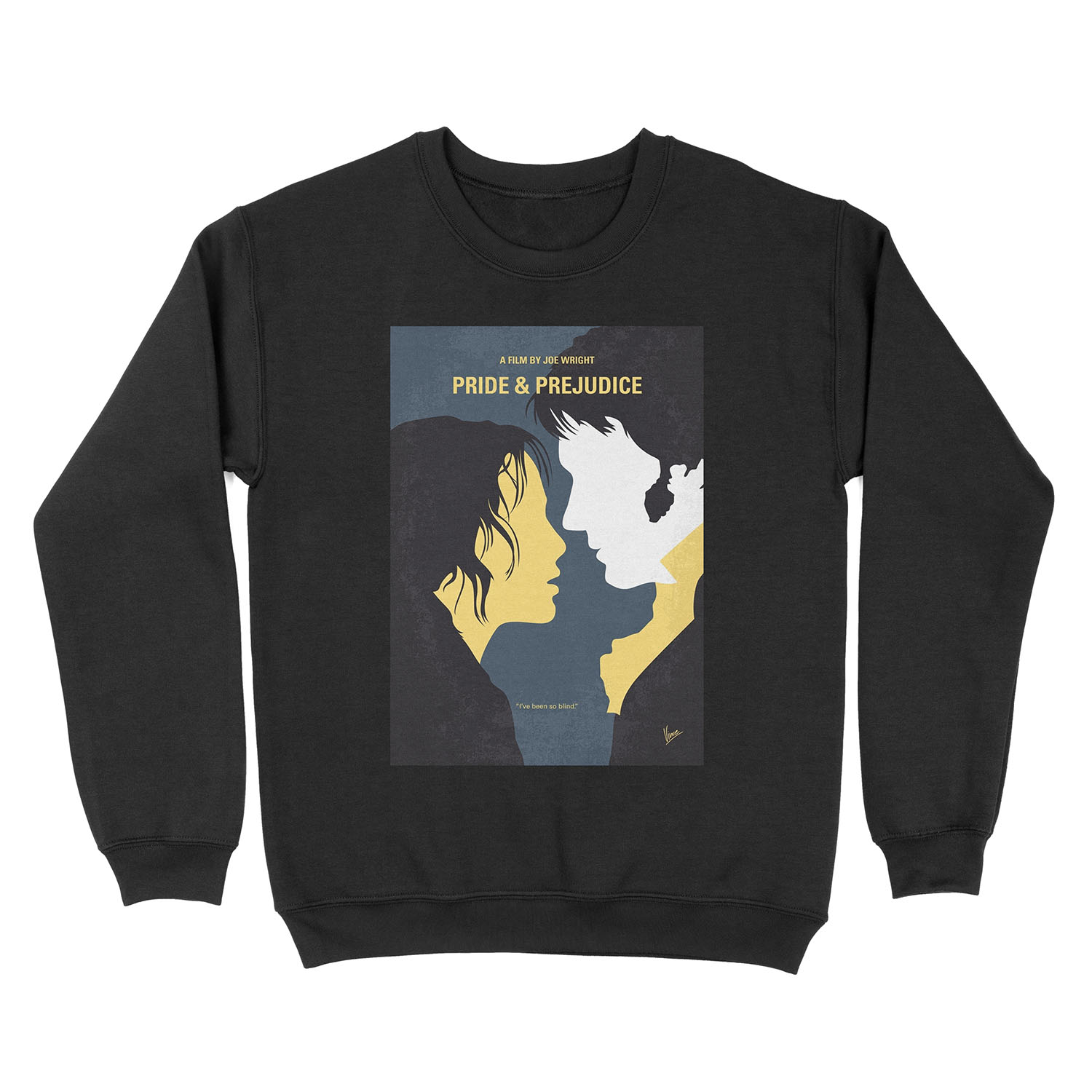 No584- Pride and Prejudice minimal movie poster Unisex Crewneck Sweatshirt