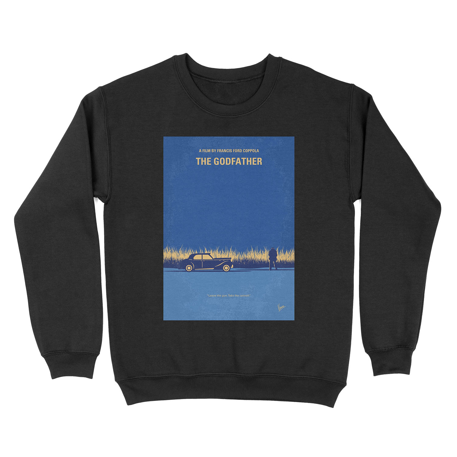 No686-1- Godfather I minimal movie poster Unisex Crewneck Sweatshirt