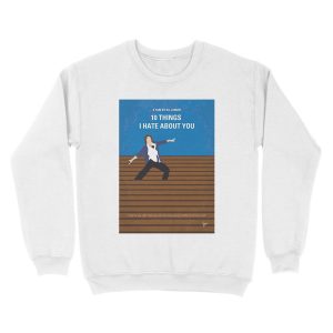 Alternative view of No850 My 10 Things I Hate About You minimal movie poster Unisex Crewneck Sweatshirt