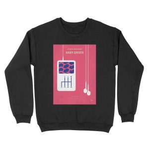 No872 My Baby Driver minimal movie poster Unisex Crewneck Sweatshirt