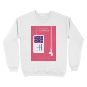 Alternative view of No872 My Baby Driver minimal movie poster Unisex Crewneck Sweatshirt