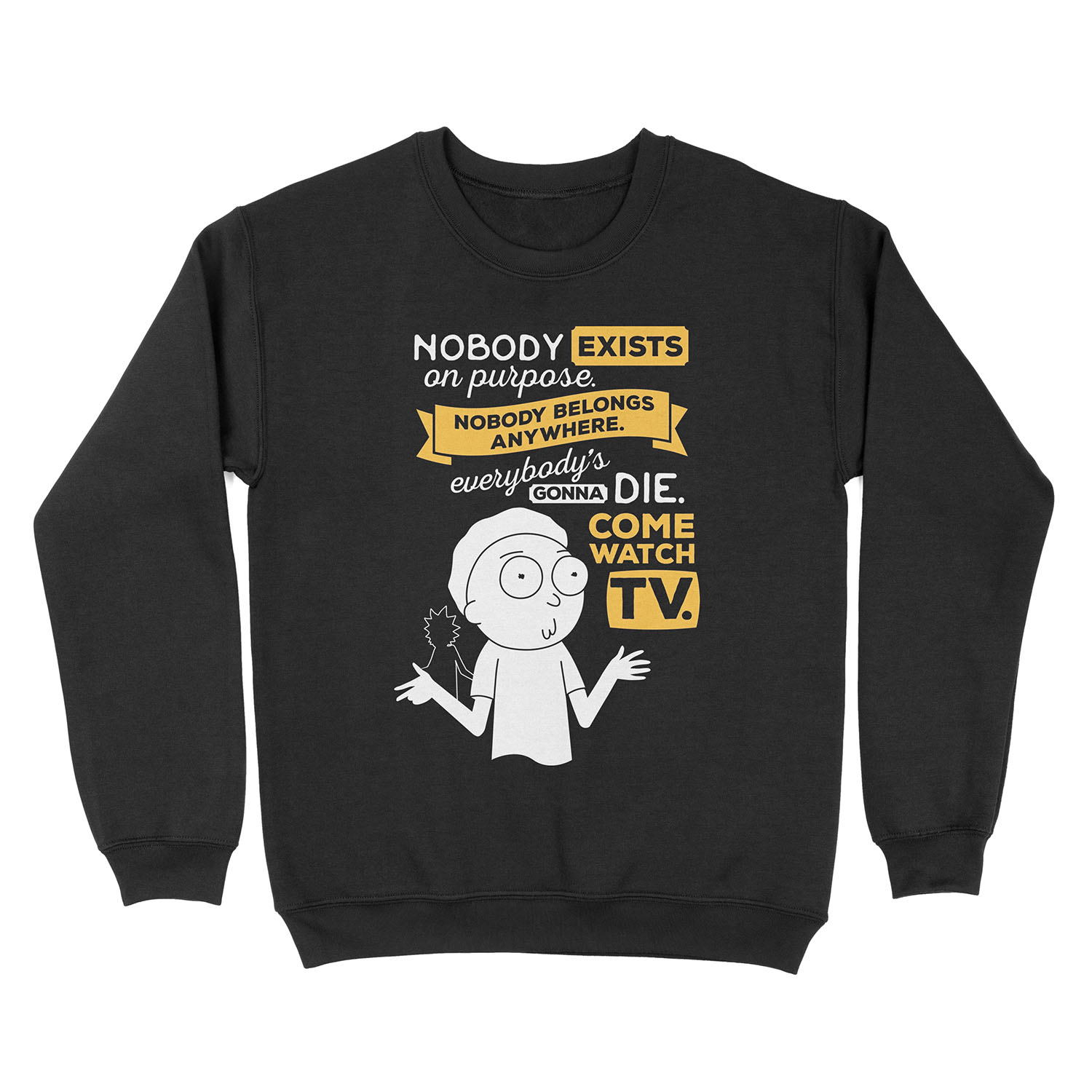 Nobody Exists on Purpose Unisex Crewneck Sweatshirt