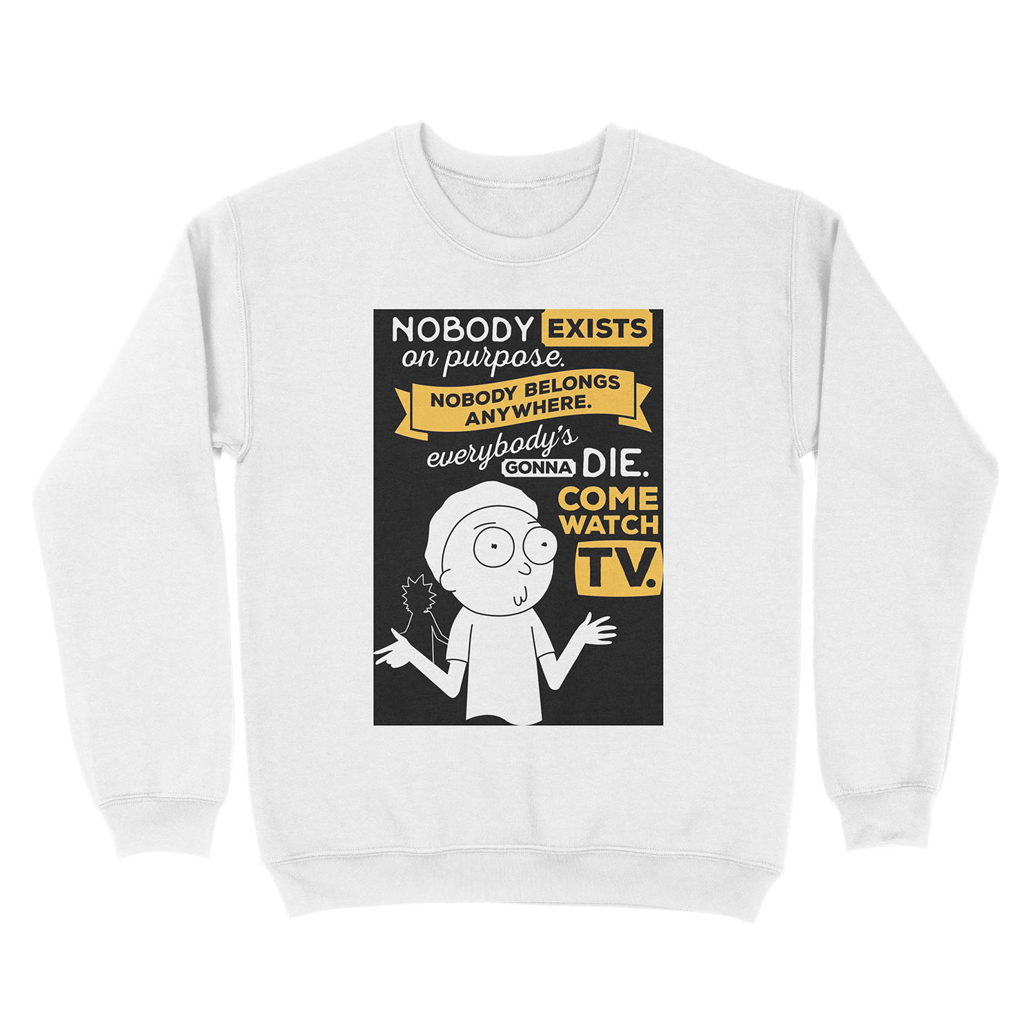 Nobody Exists on Purpose Unisex Crewneck Sweatshirt - Image 2