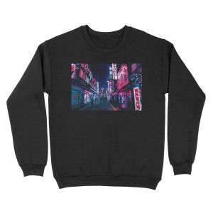 Nocturnal Alley Unisex Crewneck Sweatshirt
