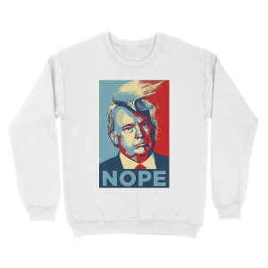 Alternative view of NOPE Donald Trump Unisex Crewneck Sweatshirt