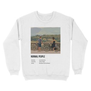 Alternative view of Normal people Illustration Polaroid Style Unisex Crewneck Sweatshirt
