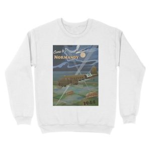 Alternative view of Normandy 1944 "D-Day Travel Unisex Crewneck Sweatshirt" Unisex Crewneck Sweatshirt