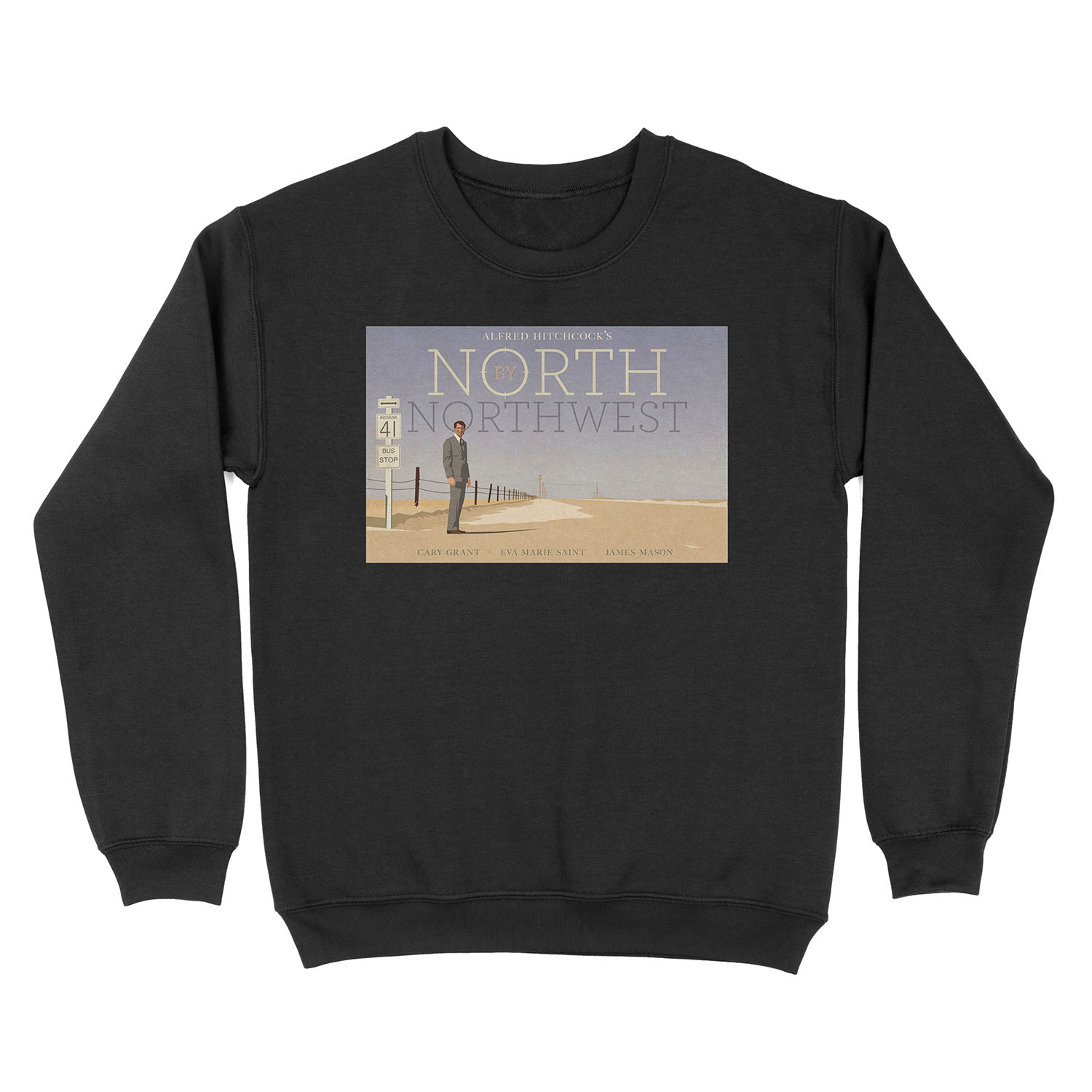 North by Northwest alternative movie poster Unisex Crewneck Sweatshirt