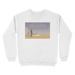 Alternative view of North by Northwest alternative movie poster Unisex Crewneck Sweatshirt