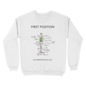 Alternative view of Notes on First Position Unisex Crewneck Sweatshirt