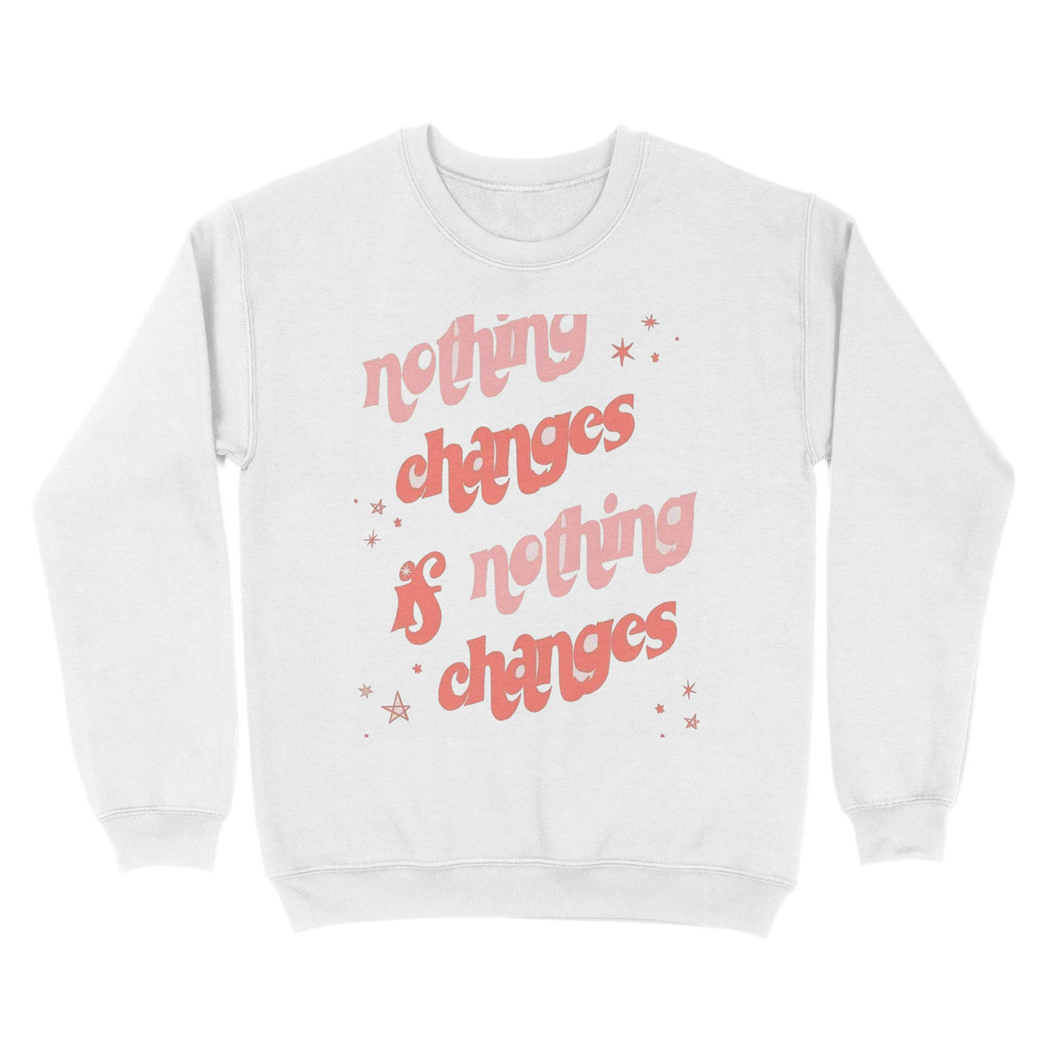 nothing changes if nothing changes Unisex Crewneck Sweatshirt - Image 2