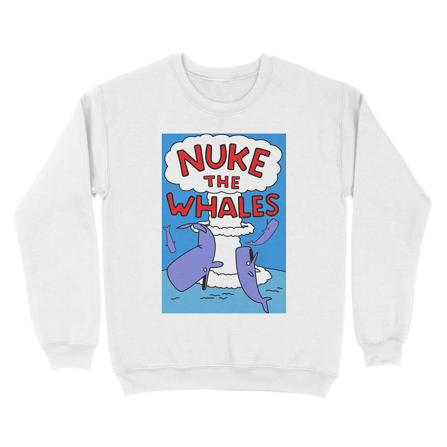 Nuke The Whales Unisex Crewneck Sweatshirt - Image 2