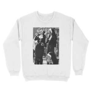 Alternative view of Nuns Drinking Unisex Crewneck Sweatshirt