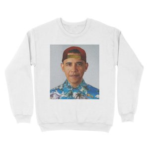 Alternative view of Obama, The Creator Unisex Crewneck Sweatshirt