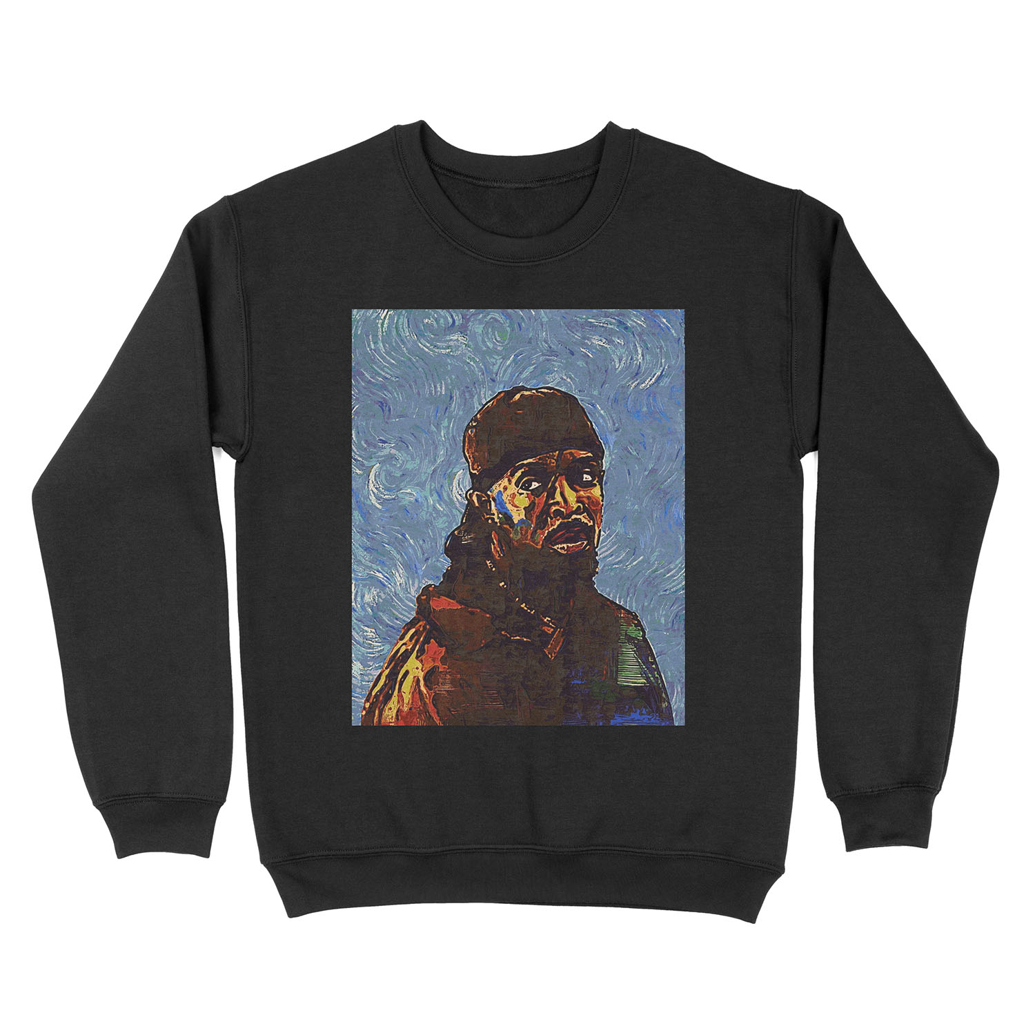 Omar Little by VanGogh - www.art-customized.com Unisex Crewneck Sweatshirt