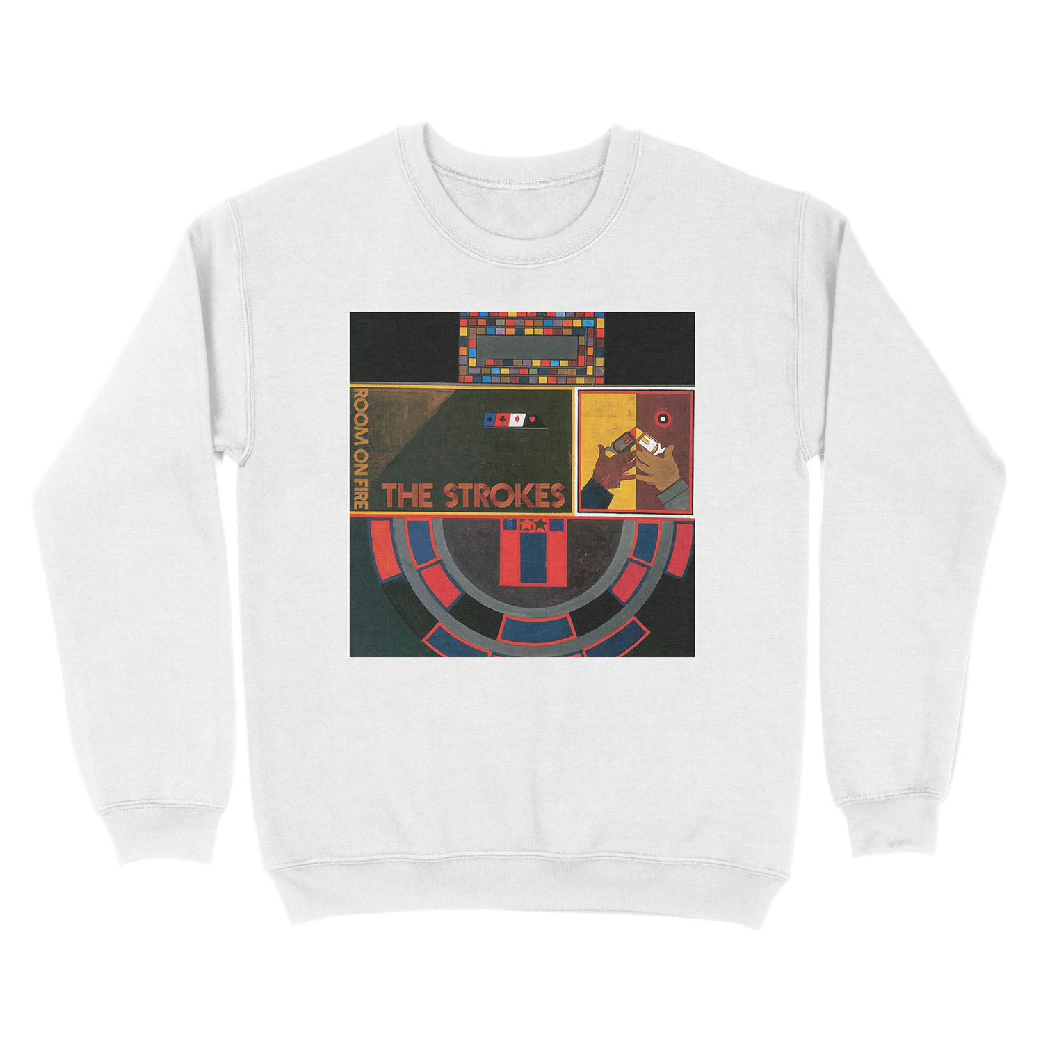 on fire the room Unisex Crewneck Sweatshirt - Image 2