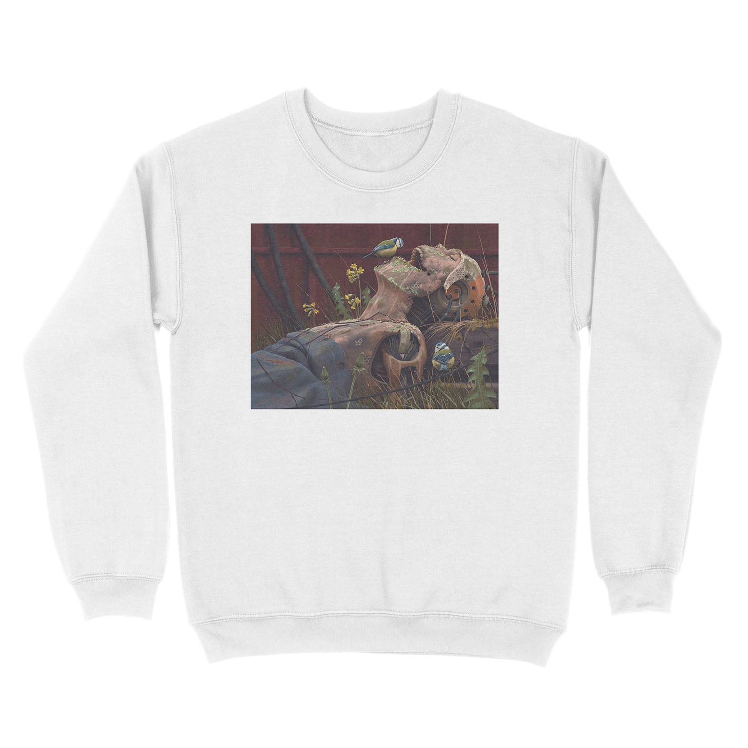 On the activities of primates and passerines Unisex Crewneck Sweatshirt - Image 2