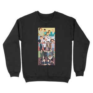 One Direction Album Covers Unisex Crewneck Sweatshirt
