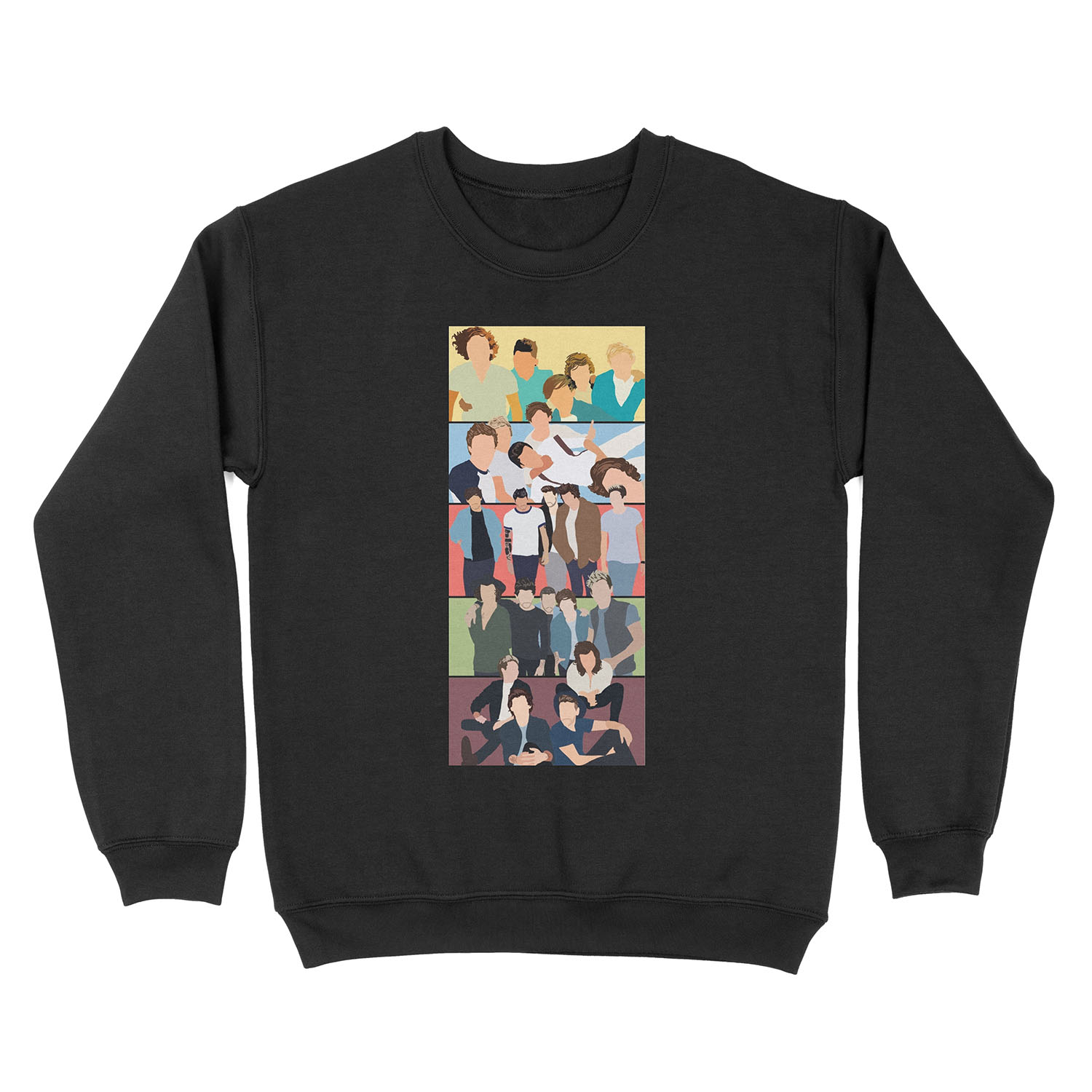 One Direction Album Covers Unisex Crewneck Sweatshirt