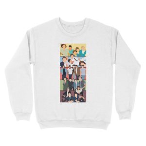 Alternative view of One Direction Album Covers Unisex Crewneck Sweatshirt