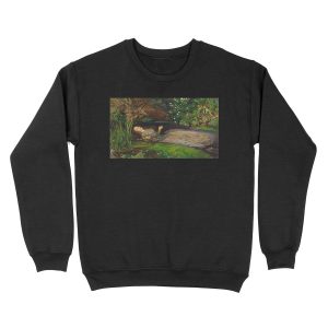 Ophelia by John Everett Millais Unisex Crewneck Sweatshirt