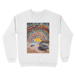 Alternative view of Orange sunset Unisex Crewneck Sweatshirt