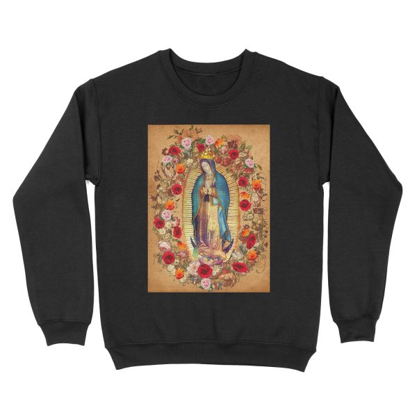 Our Lady of Guadalupe Virgin Mary Catholic Mexico Unisex Crewneck Sweatshirt
