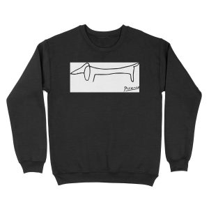Pablo Picasso Dog (Lump) Artwork, Sketch Reproduction Unisex Crewneck Sweatshirt