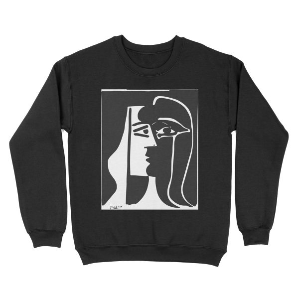 Pablo Picasso Kiss 1979 Artwork Reproduction For T , Framed Prints Unisex Crewneck Sweatshirt