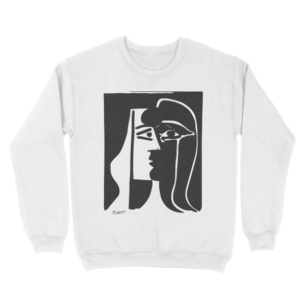 Pablo Picasso Kiss 1979 Artwork Reproduction For T , Framed Prints Unisex Crewneck Sweatshirt - Image 2