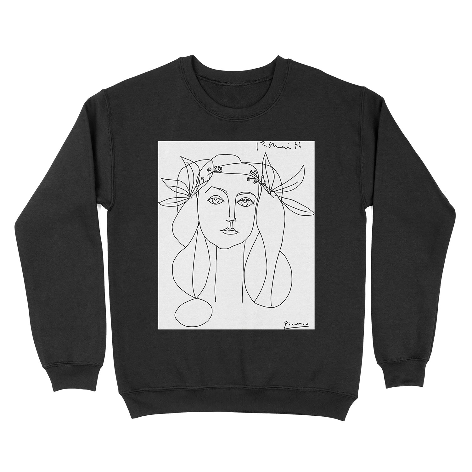 Pablo Picasso War And Peace 1952 Artwork, for Wall Art, Tshirts, Prints, Men, Women, Youth Unisex Crewneck Sweatshirt