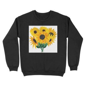 Painted sunflower bouquet Unisex Crewneck Sweatshirt