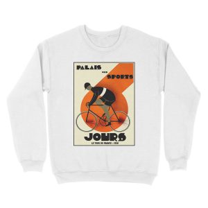 Alternative view of PALAIS des SPORT : Vintage 1930 Tour De France Print Unisex Crewneck Sweatshirt