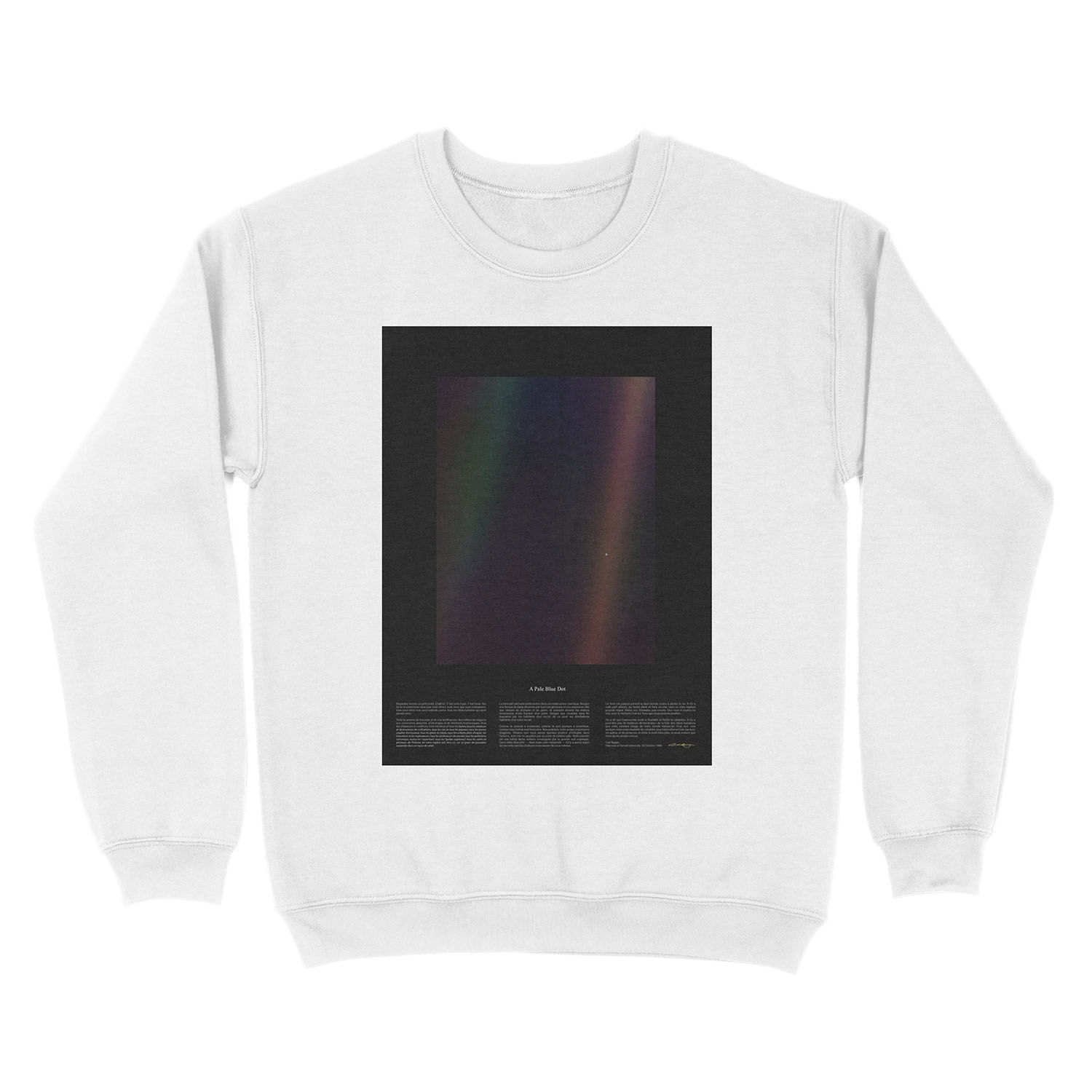 Pale Blue Dot Nasa x Carl Sagan Unisex Crewneck Sweatshirt - Image 2