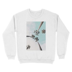 Alternative view of Palm trees Palms print Unisex Crewneck Sweatshirt
