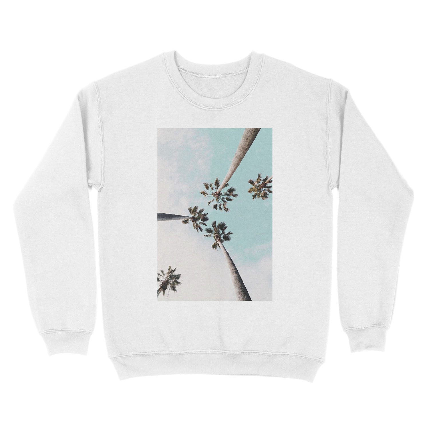 Palm trees Palms print Unisex Crewneck Sweatshirt - Image 2