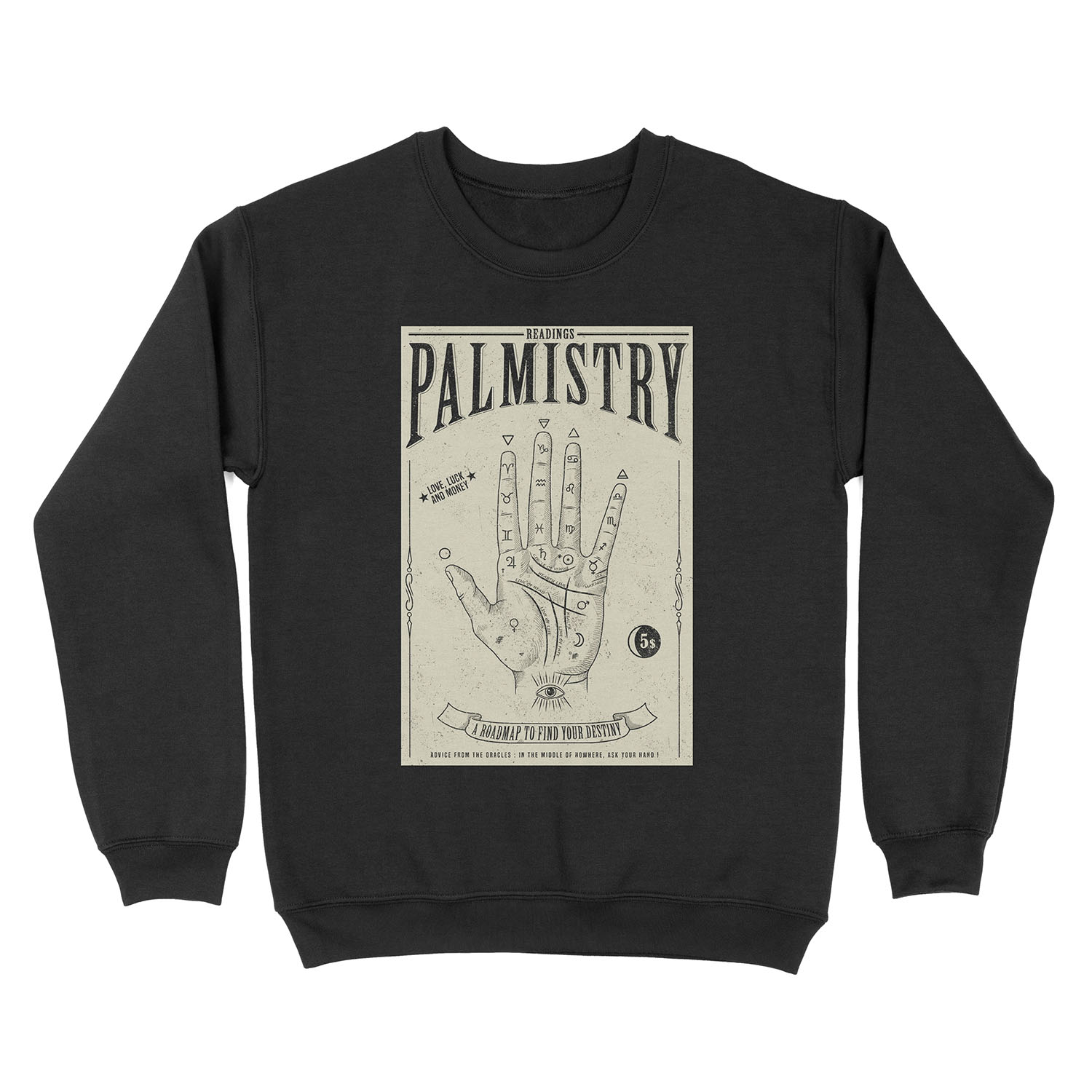 Palmistry Unisex Crewneck Sweatshirt