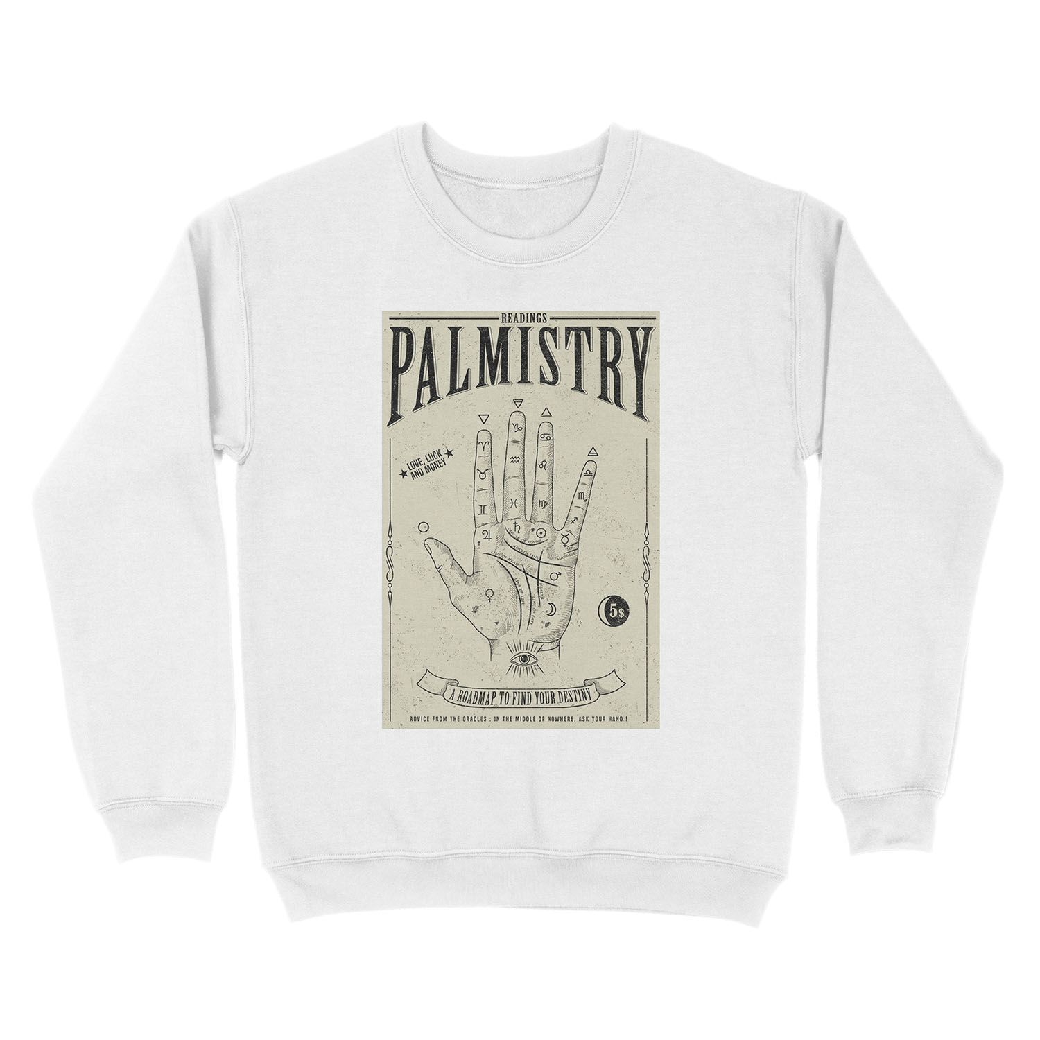Palmistry Unisex Crewneck Sweatshirt - Image 2