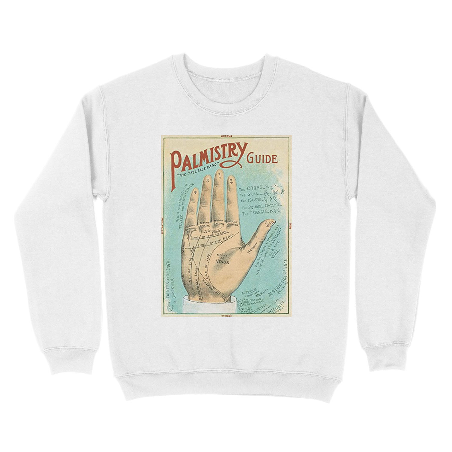 Palmistry Vintage Unisex Crewneck Sweatshirt - Image 2