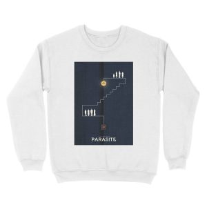 Alternative view of Parasite - Bong Joon-Ho Movie Artwork Unisex Crewneck Sweatshirt