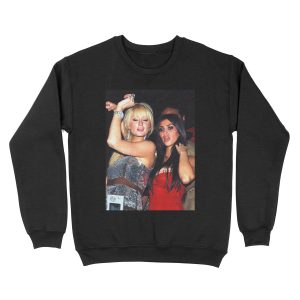 Paris Hilton and Kim Kardashian Unisex Crewneck Sweatshirt