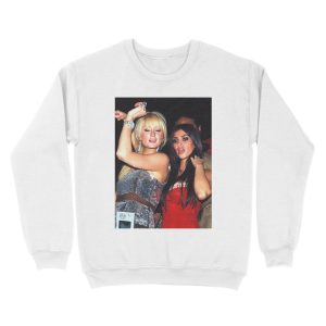 Alternative view of Paris Hilton and Kim Kardashian Unisex Crewneck Sweatshirt