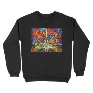 paris of my dreams - Leonid Afremov Unisex Crewneck Sweatshirt