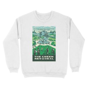 Alternative view of Park Green New Deal Unisex Crewneck Sweatshirt