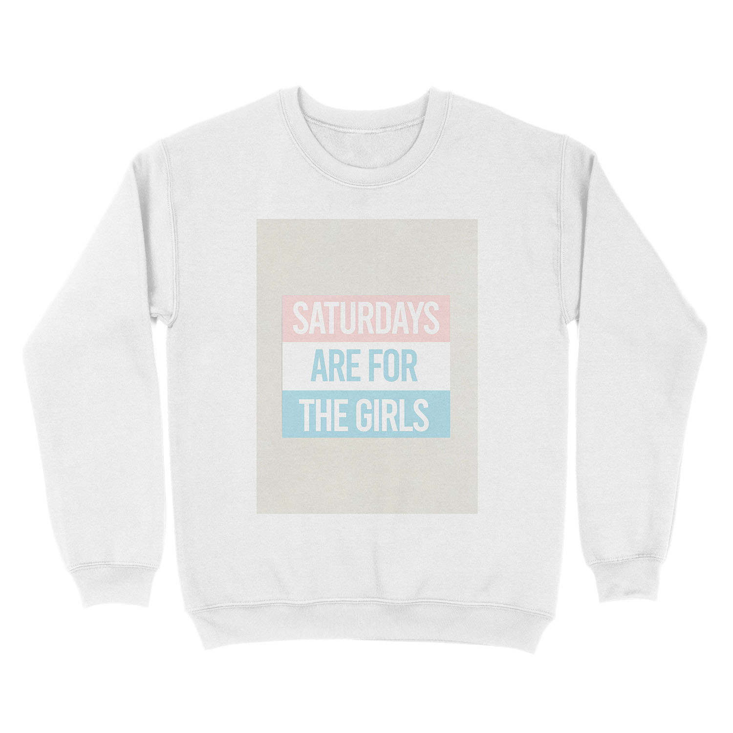 Pastel Saturdays are for the girls Unisex Crewneck Sweatshirt - Image 2