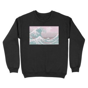 Pastel The Great Wave off Kanagawa Unisex Crewneck Sweatshirt