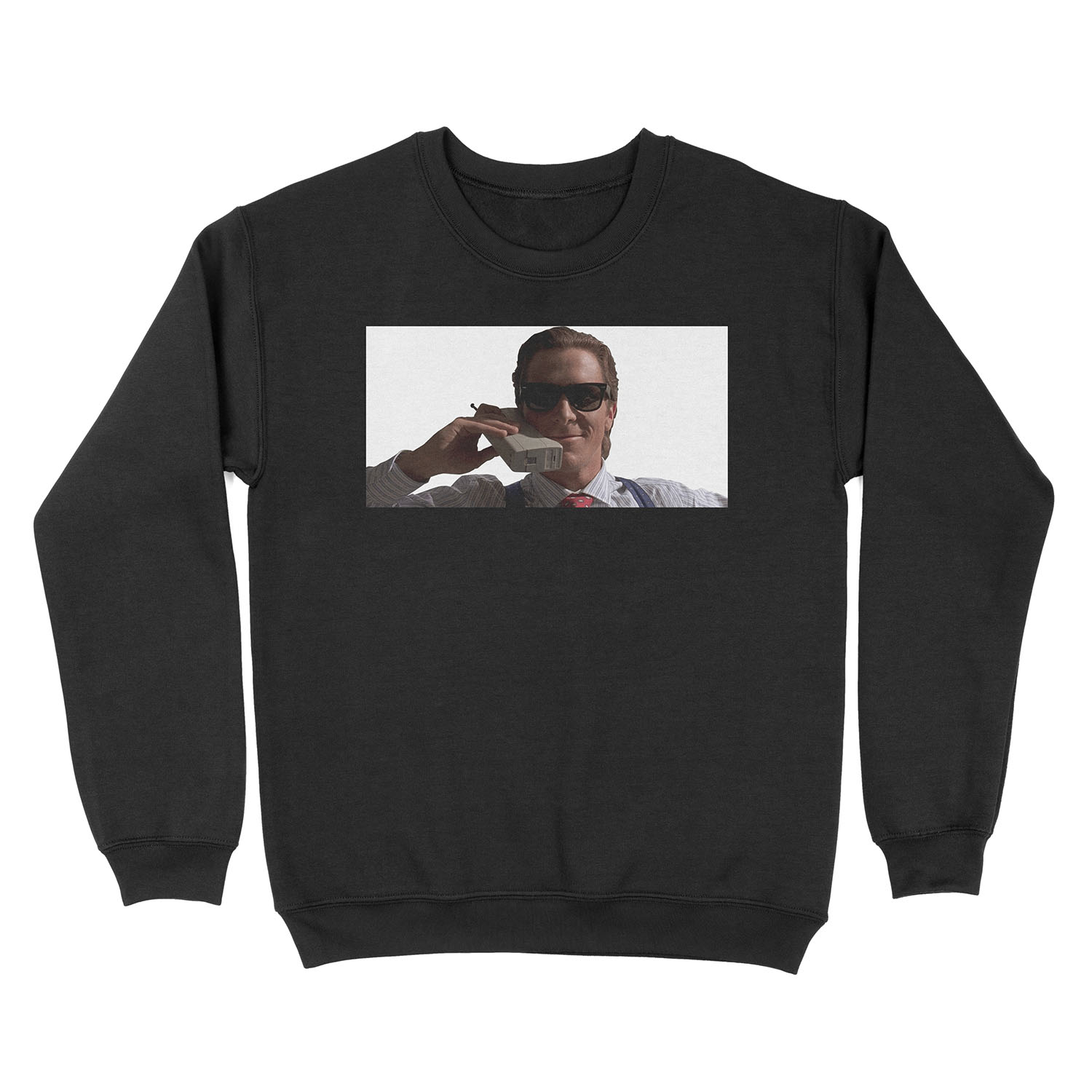 Patrick Bateman on Phone (American Psycho) Unisex Crewneck Sweatshirt
