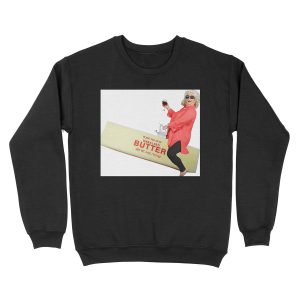 Paula deen riding butter Unisex Crewneck Sweatshirt