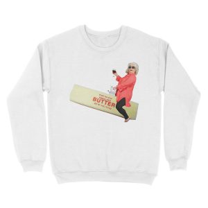Alternative view of Paula deen riding butter Unisex Crewneck Sweatshirt